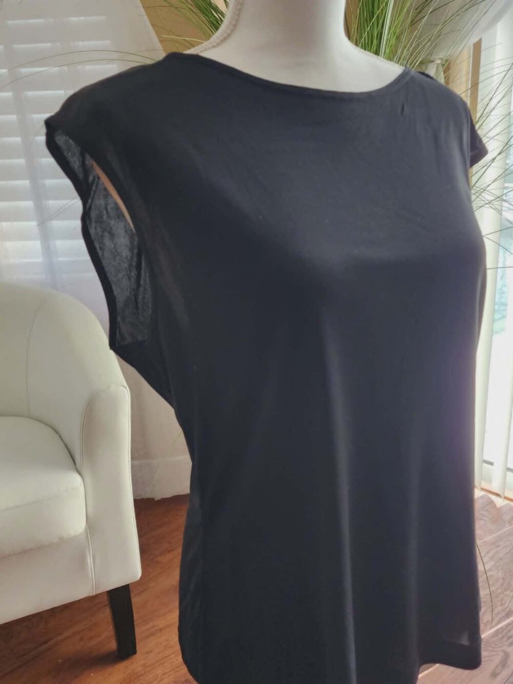 Worth 100% Silk Black Blouse
